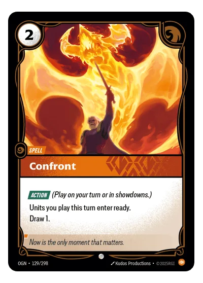 Confront OGN-129 Riftbound TCG