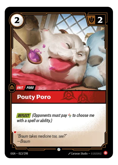 Pouty Poro OGN-13 Riftbound TCG