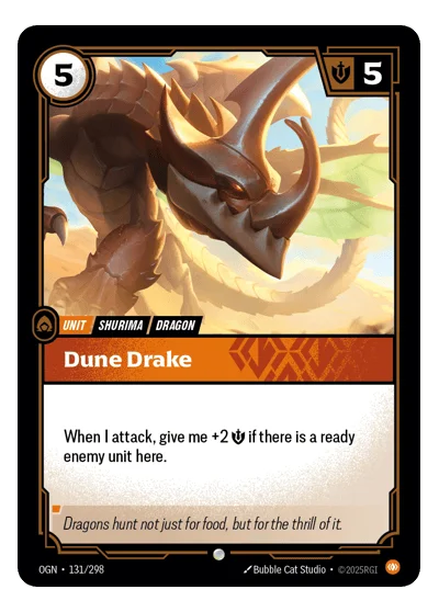 Dune Drake OGN-131 Common Origins Riftbound TCG Card