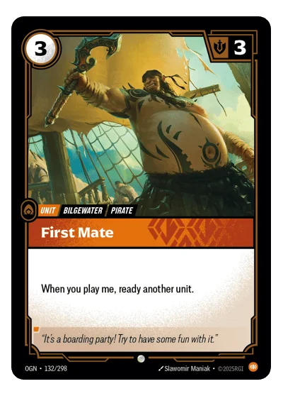 First Mate OGN-132 Riftbound TCG