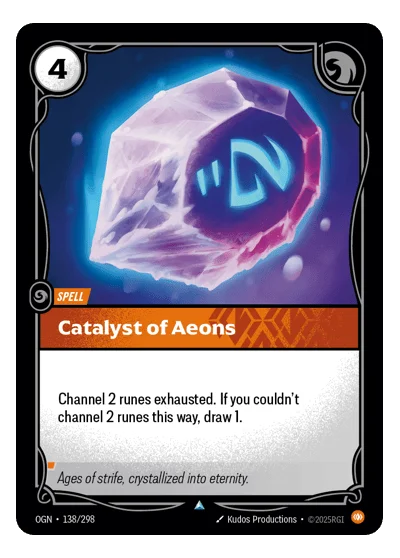 Catalyst Of Aeons OGN-138 Riftbound TCG