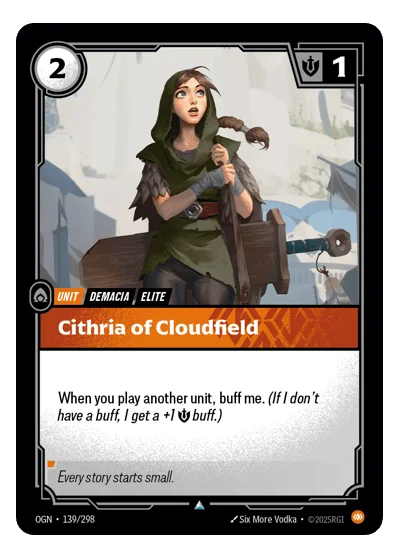 Cithria Of Cloudfield OGN-139 Riftbound TCG