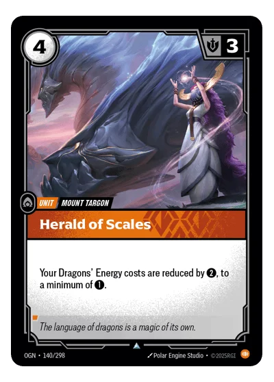 Herald Of Scales OGN-140 Riftbound TCG