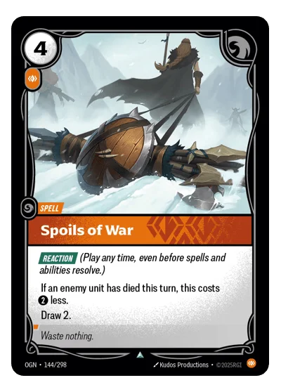Spoils Of War OGN-144 Riftbound TCG