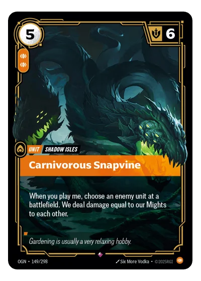 Carnivorous Snapvine OGN-149 Riftbound TCG