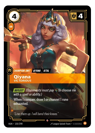 Qiyana, Victorious OGN-155 Riftbound TCG