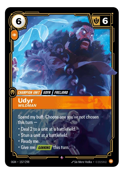 Udyr, Wildman OGN-157 Riftbound TCG