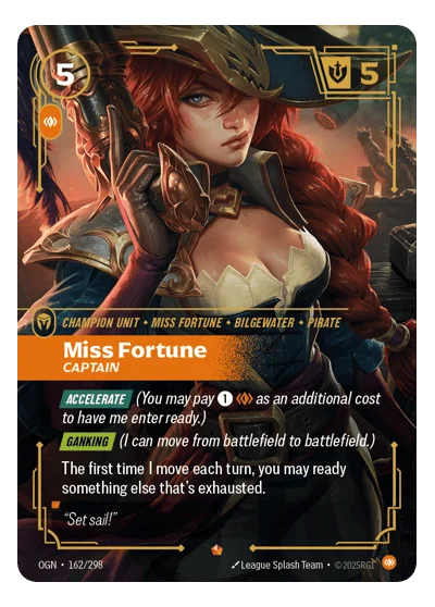Miss Fortune, Captain OGN-162 Riftbound TCG