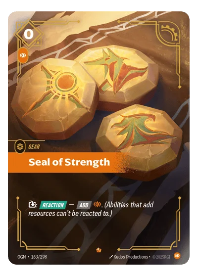 Seal Of Strength OGN-163 Riftbound TCG