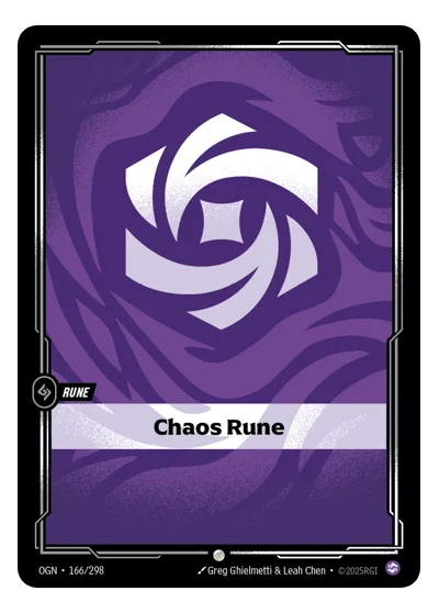 Chaos Rune OGN-166 Riftbound TCG