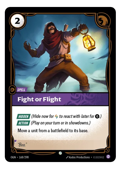Fight Or Flight OGN-168 Riftbound TCG