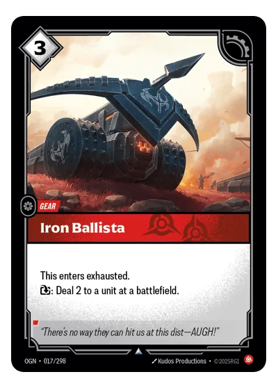 Iron Ballista OGN-17 Riftbound TCG