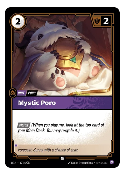 Mystic Poro OGN-171 Riftbound TCG