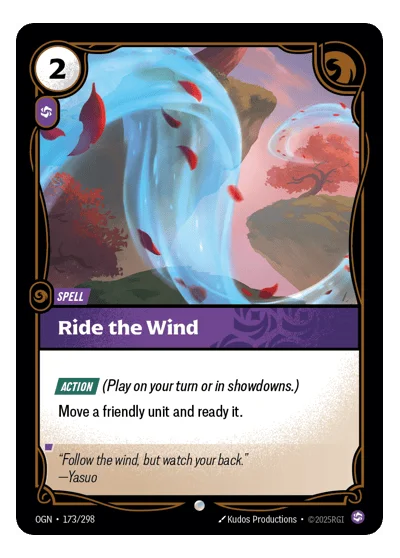 Ride The Wind OGN-173 Riftbound TCG