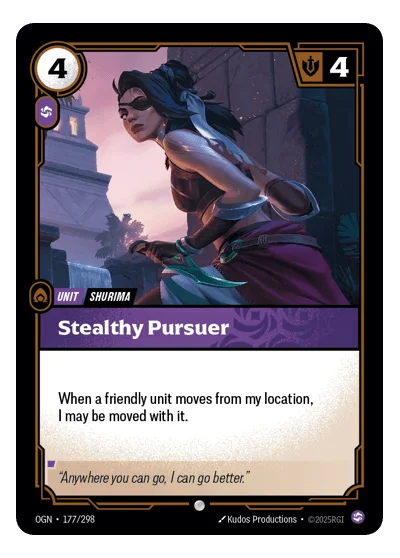 Stealthy Pursuer OGN-177 Riftbound TCG