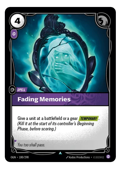 Fading Memories OGN-180 Riftbound TCG