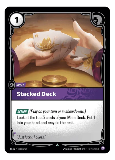 Stacked Deck OGN-183 Uncommon Origins Riftbound TCG Card