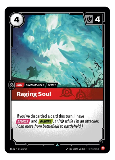 Raging Soul OGN-19 Riftbound TCG