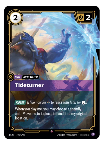 Tideturner OGN-199 Riftbound TCG