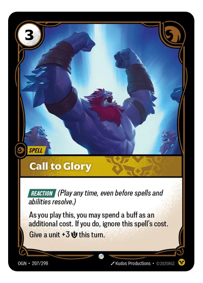 Call To Glory OGN-207 Riftbound TCG