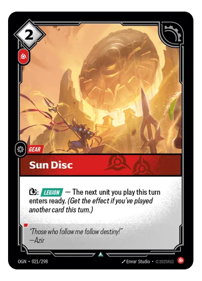 Sun Disc OGN-21 Riftbound TCG