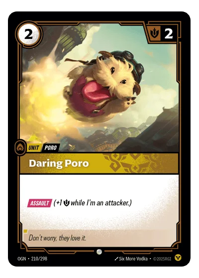 Daring Poro OGN-210 Riftbound TCG