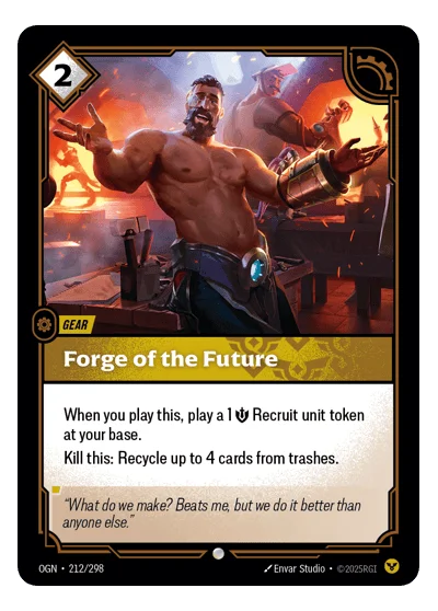 Forge Of The Future OGN-212 Riftbound TCG