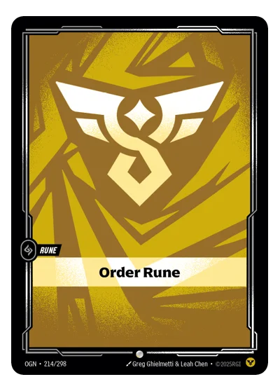 Order Rune OGN-214 Riftbound TCG