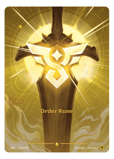 Order Rune OGN-214a Riftbound TCG