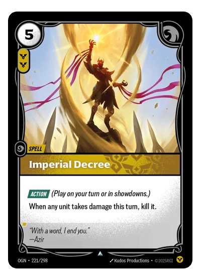 Imperial Decree OGN-221 Riftbound TCG