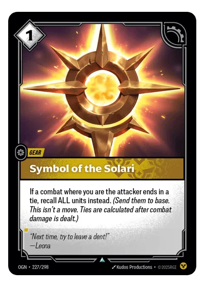 Symbol Of The Solari OGN-227 Riftbound TCG