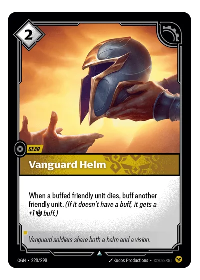 Vanguard Helm OGN-228 Riftbound TCG