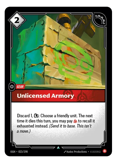 Unlicensed Armory OGN-23 Riftbound TCG