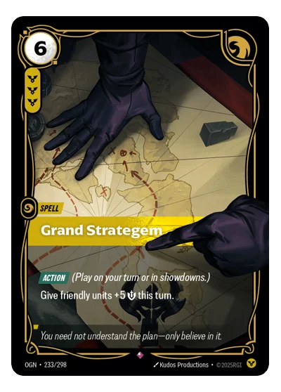 Grand Strategem OGN-233 Riftbound TCG
