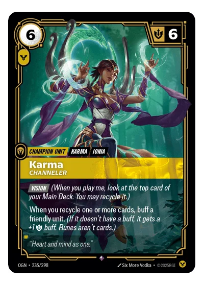 Karma, Channeler OGN-235 Riftbound TCG