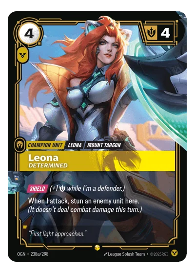 Leona, Determined OGN-238a Riftbound Chase Card