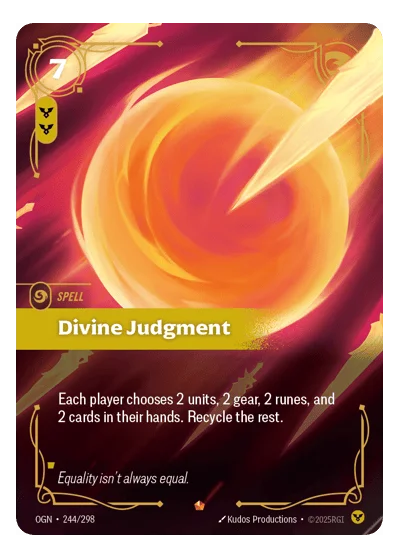 Divine Judgment OGN-244 Epic Origins Riftbound TCG Card