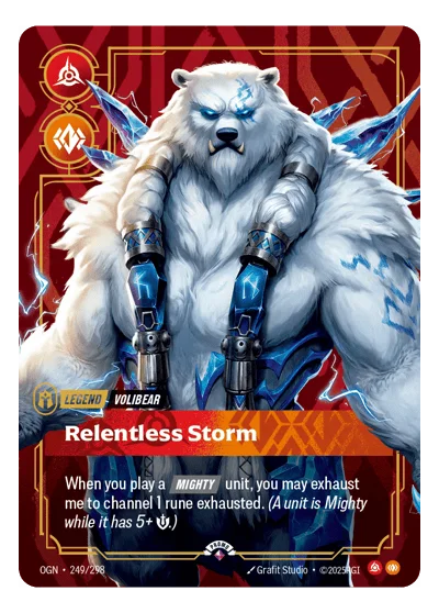 Relentless Storm OGN-249 Rare Origins Riftbound TCG Card