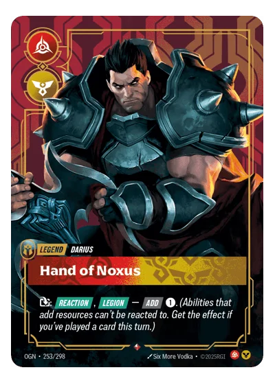 Hand Of Noxus OGN-253 Riftbound TCG
