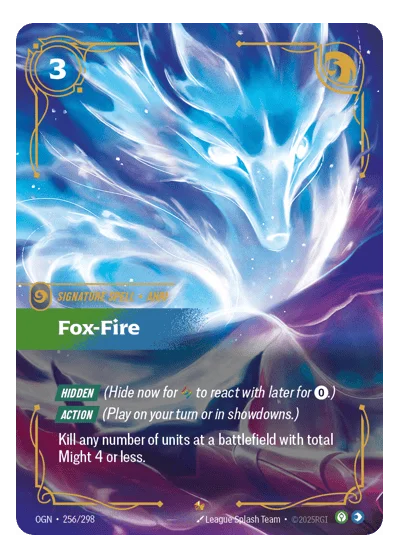 Fox-fire OGN-256 Riftbound TCG