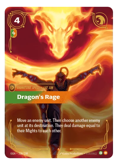 Dragon's Rage OGN-258 Epic Origins Riftbound TCG Card