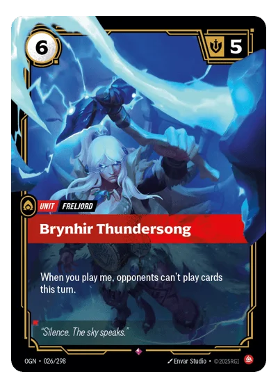 Brynhir Thundersong OGN-26 Riftbound TCG