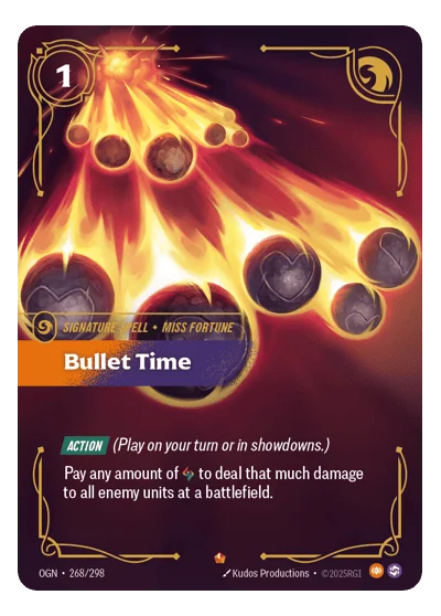 Bullet Time OGN-268 Epic Origins Riftbound TCG Card