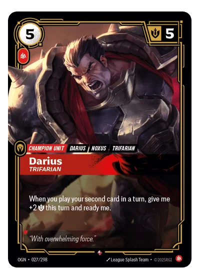 Darius, Trifarian OGN-27 Riftbound TCG