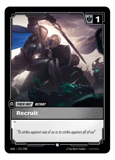 Recruit (de) OGN-271 Common Origins Riftbound TCG Card