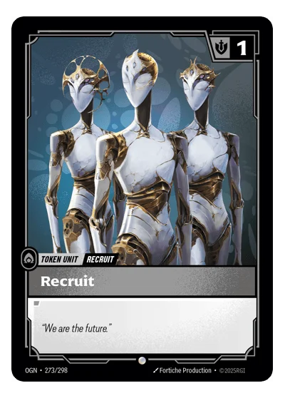 Recruit (zn) OGN-273 Riftbound TCG