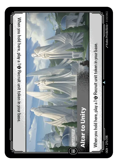Altar To Unity OGN-275 Riftbound TCG