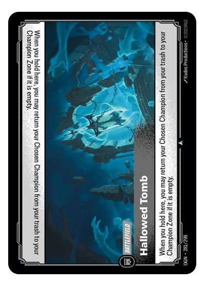 Hallowed Tomb OGN-281 Uncommon Origins Riftbound TCG Card