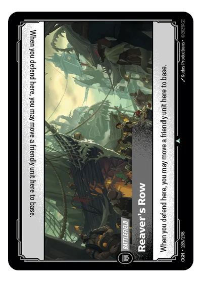 Reaver's Row OGN-285 Uncommon Origins Riftbound TCG Card