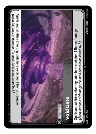 Void Gate OGN-296 Uncommon Origins Riftbound TCG Card